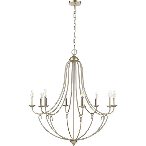 Eisley 8 Light 36 inch Modern Gold Chandelier Ceiling Light